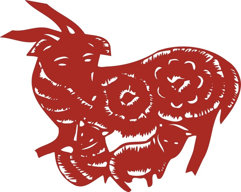 中国风中式传统喜庆民俗人物动物窗花剪纸插画边框AI矢量PNG素材【511】